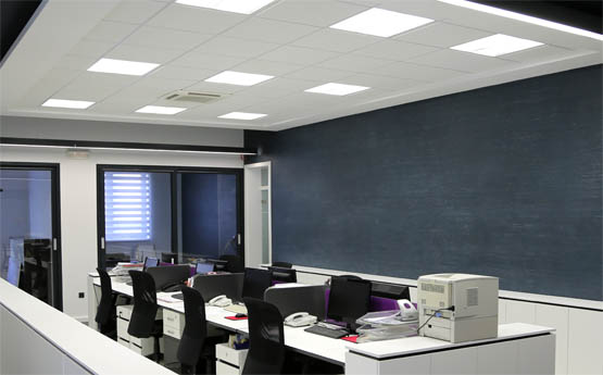 LED Panele im Büro